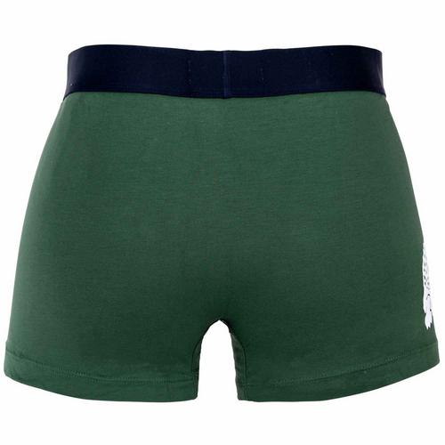 Rückansicht von Lacoste Boxershort Hipster Herren Grün/Dunkelblau/Weiß