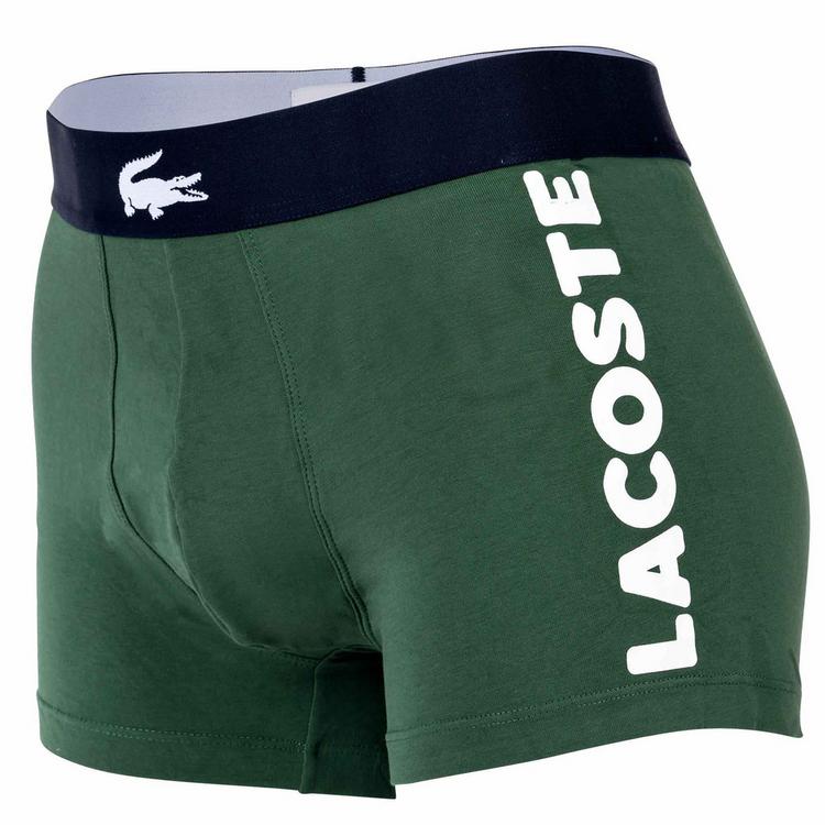 Lacoste Lacoste Boxershort Unterhose Herren - Dunkelblau/Grau/Gr&uuml;n/Wei&szlig; - 11 | SportScheck