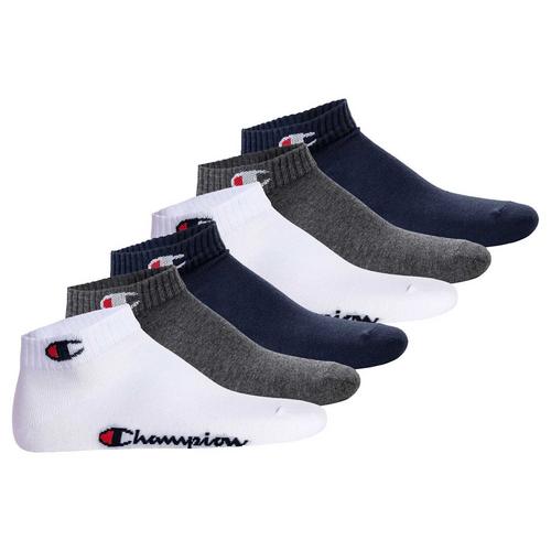 Rückansicht von CHAMPION Socken Freizeitsocken Blau/Weiß/Grau