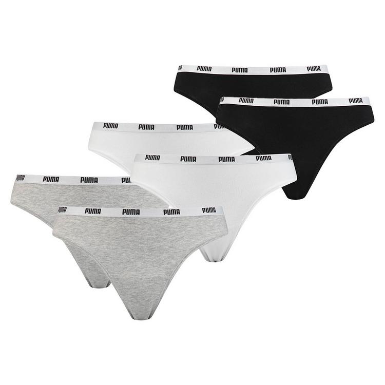 PUMA PUMA String Unterhose Damen - Grau/Wei&szlig;/Schwarz - 0 | SportScheck