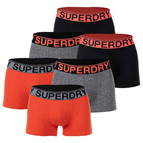 Rückansicht von Superdry Boxershort Hipster Herren Schwarz/Grau/Orange