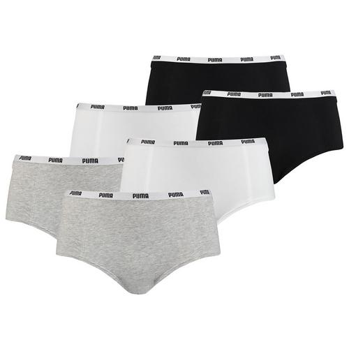 Rückansicht von PUMA Panty Panty Damen Grau/Weiß/Schwarz