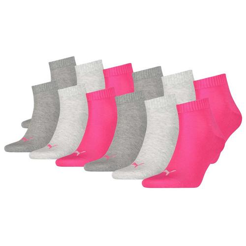 Rückansicht von PUMA Socken Socken Grau/Pink