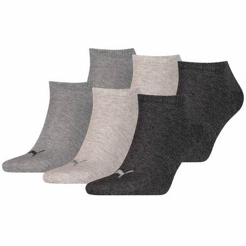 Rückansicht von PUMA Socken Freizeitsocken Grau