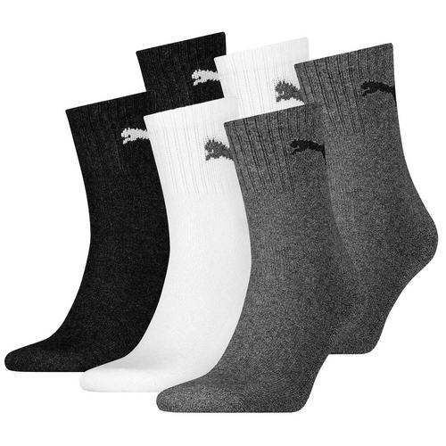 Rückansicht von PUMA Socken Freizeitsocken Schwarz/Weiß/Grau