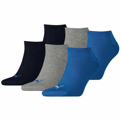 Rückansicht von PUMA Socken Freizeitsocken Blau/Grau