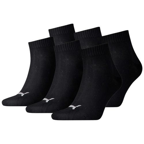 Rückansicht von PUMA Socken Freizeitsocken Schwarz