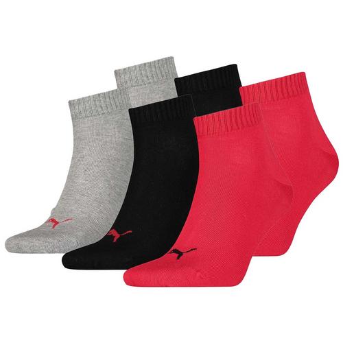 Rückansicht von PUMA Socken Freizeitsocken Rot