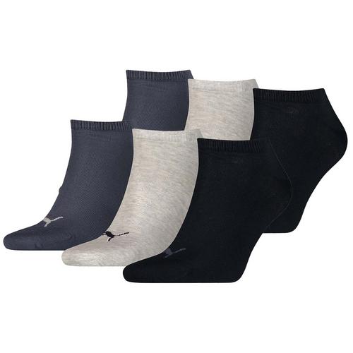 Rückansicht von PUMA Socken Freizeitsocken Dunkelblau/Grau