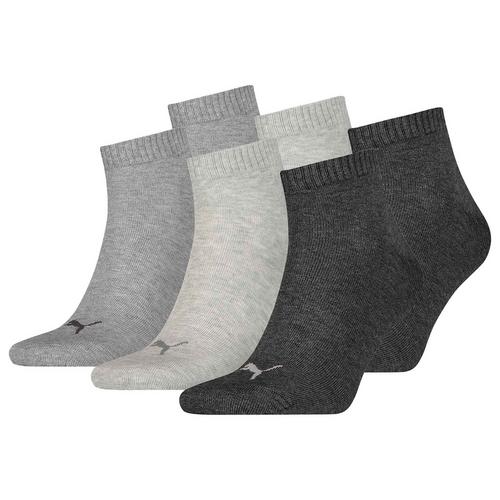 Rückansicht von PUMA Socken Freizeitsocken Grau