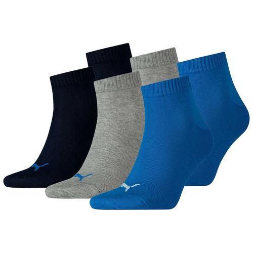 Rückansicht von PUMA Socken Freizeitsocken Blau/Grau