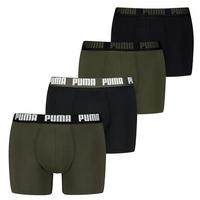 PUMA Boxershort Unterhose Herren - Schwarz/Gr&uuml;n