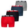 PUMA Boxershort Unterhose Herren - Rot/Schwarz/Blau/Grau