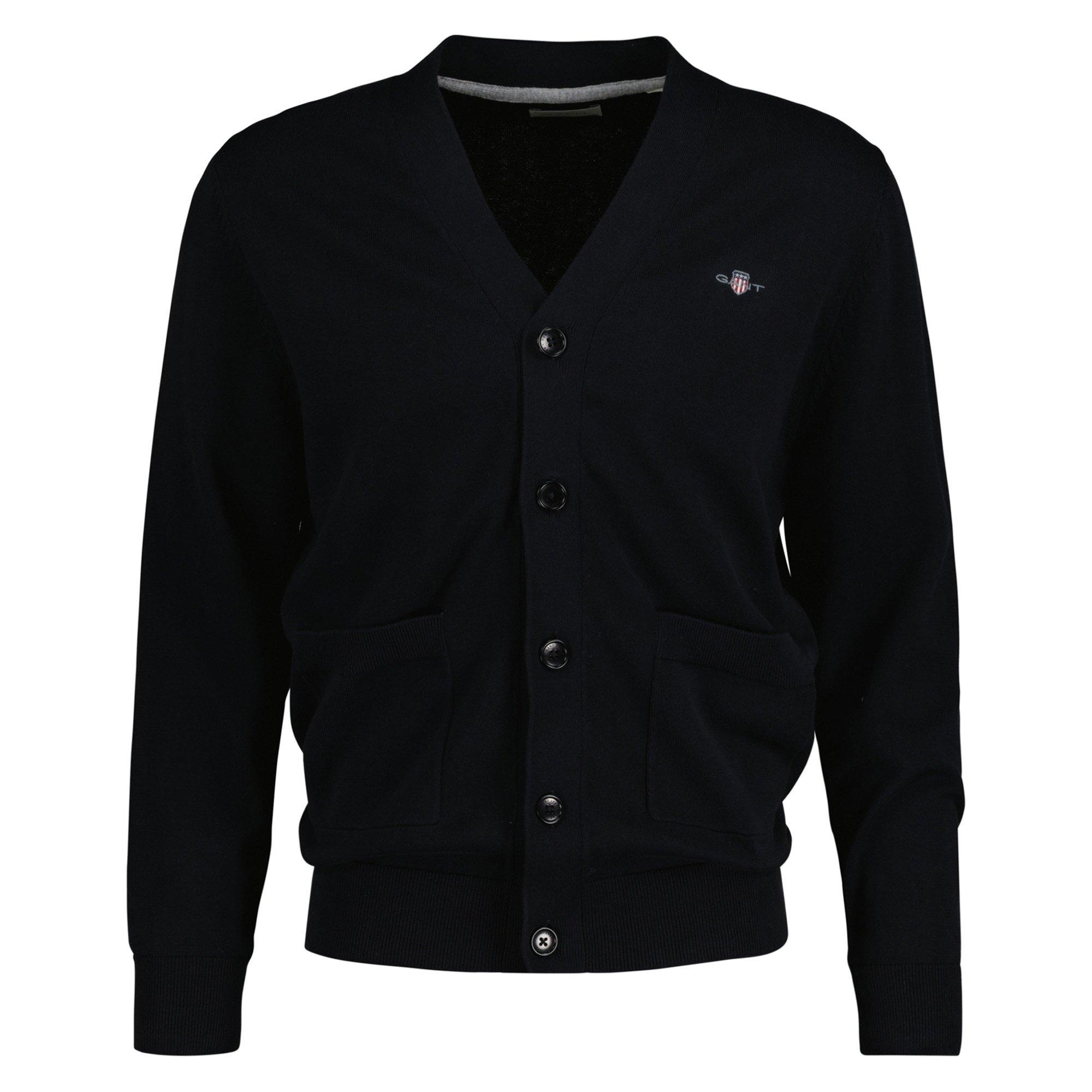 GANT Strickjacke Strickjacke Herren Schwarz im Online Shop von