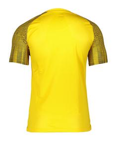 Rückansicht von Nike Academy Trikot Fußballtrikot gelbschwarz