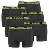 HEAD Boxershort Unterhose Herren - Anthrazit/Gelb