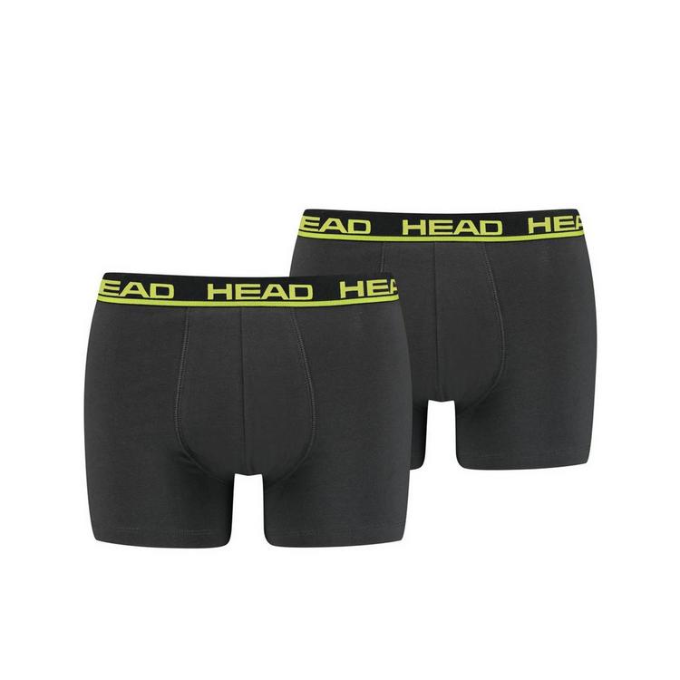 HEAD HEAD Boxershort Unterhose Herren - Anthrazit/Gelb - 0 | SportScheck