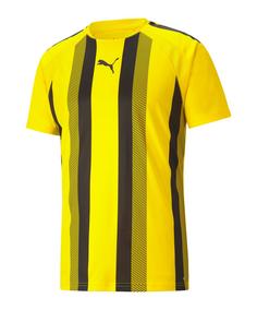 PUMA teamLIGA Striped Trikot Fußballtrikot Herren gelbschwarz