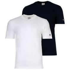 CHAMPION T-Shirt T-Shirt Herren Weiß/Dunkelblau