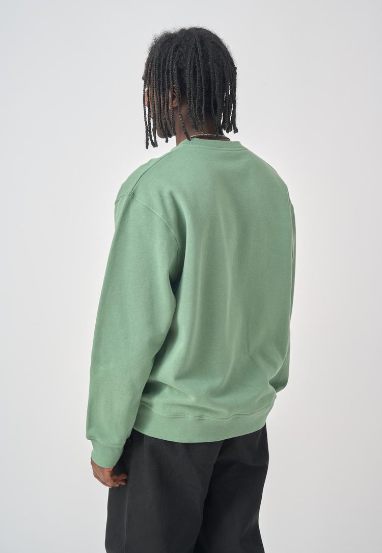 Cleptomanicx Cleptomanicx Ligull Boxy Sweatshirt Herren - Comfrey Green - 2 | SportScheck