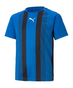 PUMA teamLIGA Striped Trikot Kids Fußballtrikot Kinder blauschwarzweiss