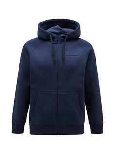 Peak Performance M Original Small Logo Zip Hood Sweatshirt Herren dunkelblau