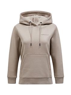 Peak Performance W Original Small Logo Hood Sweatshirt Damen beige