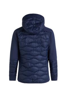 Rückansicht von Peak Performance M Helium Down Hybrid Hood J Daunenjacke Herren blue shadow