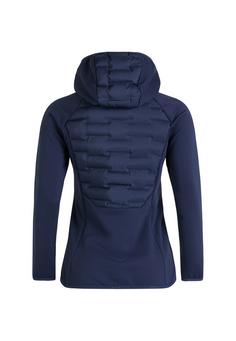 Rückansicht von Peak Performance W Argon Hybrid Hood Steppjacke Damen blue shadow