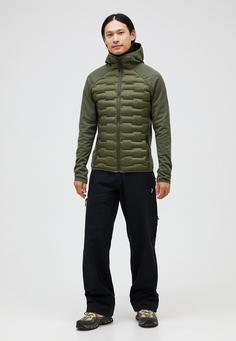 Rückansicht von Peak Performance M Argon Hybrid Hood Outdoorjacke Herren OLIVE