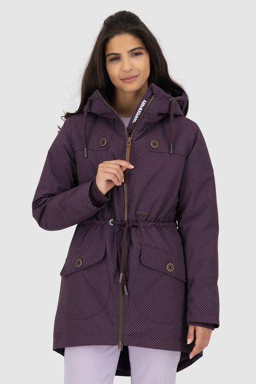 Rückansicht von ALIFE AND KICKIN CharlotteAK B Winterjacke Damen aubergine