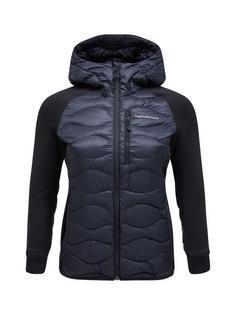 Peak Performance W Helium Down Hybrid Hood Funktionsjacke Damen SCHWARZ