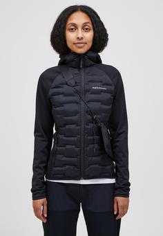 Rückansicht von Peak Performance W Argon Hybrid Hood Funktionsjacke Damen BLACK