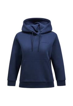 Peak Performance W Original Small Logo Hood Sweatshirt Damen dunkelblau