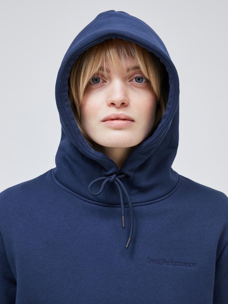 Peak Performance Peak Performance W Original Small Logo Hood Sweatshirt Damen - dunkelblau - 5 | SportScheck