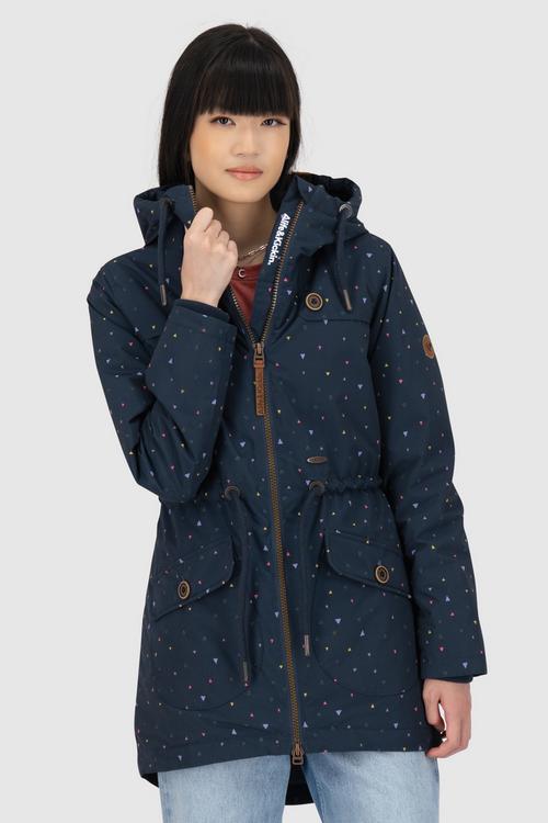 Rückansicht von ALIFE AND KICKIN CharlotteAK B Winterjacke Damen marine