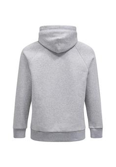 Rückansicht von Peak Performance M Original Small Logo Hood Sweatshirt Herren GRAU