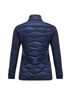 Rückansicht von Peak Performance W Helium Down Hybrid Jacket Funktionsjacke Damen BLAU