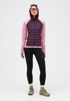 Rückansicht von Peak Performance W Argon Hybrid Hood Funktionsjacke Damen DUNKELLILA