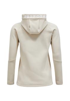 Rückansicht von Peak Performance W Rider Zip Hood Funktionsjacke Damen BEIGE