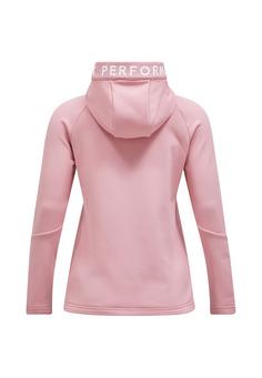 Rückansicht von Peak Performance W Rider Zip Hood Funktionsjacke Damen ROSAROT