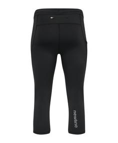 Rückansicht von hummel Newline Core Knee Tight Running Laufhose Herren schwarz