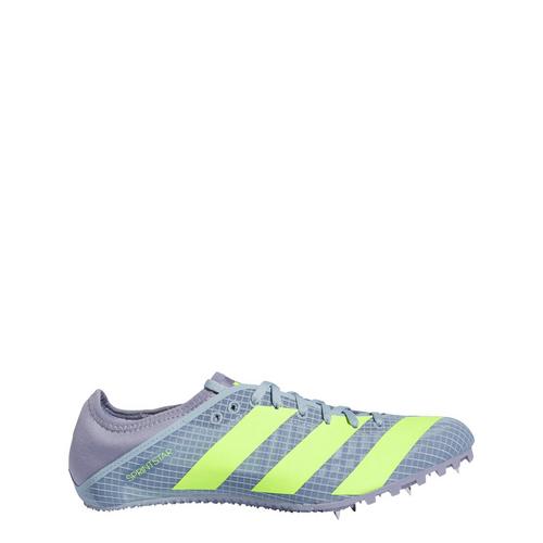 Rückansicht von adidas Sprintstar Spike-Schuh Laufschuhe Damen Wonder Blue / Lucid Lemon / Silver Violet