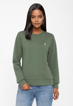 Rückansicht von NIKIN TreeSweater Women Sweatshirt Damen Olive Mel