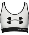 Under Armour Mid Keyhole Graphic Sport-BH BH Damen - weiss