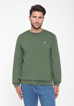 Rückansicht von NIKIN TreeSweater Sweatshirt Olive Mel