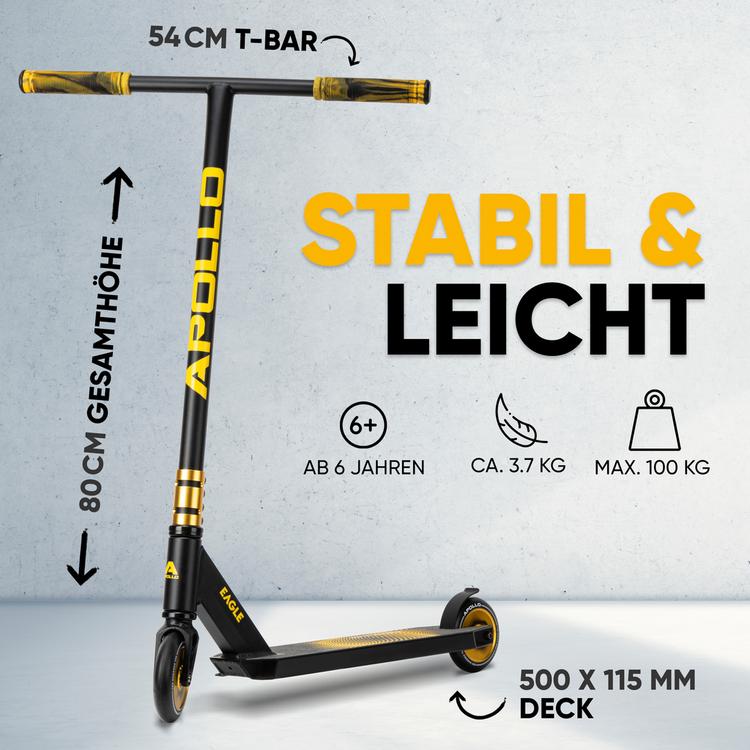 Apollo Apollo Eagle Scooter - schwarz-gold - 2 | SportScheck