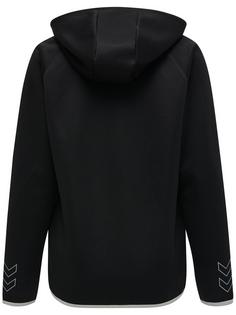 Rückansicht von hummel hmlCIMA HOODIE WOMAN Hoodie Damen BLACK