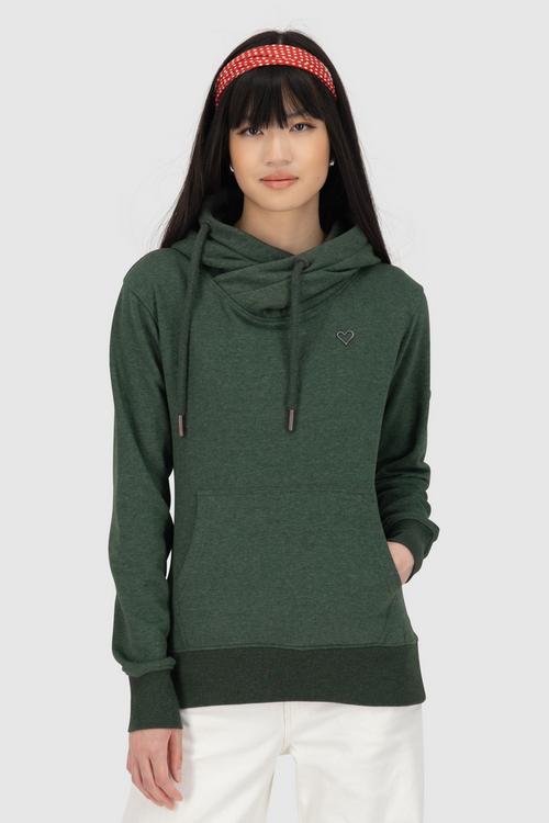 Rückansicht von ALIFE AND KICKIN SarahAK A Sweatshirt Damen dark forest melange