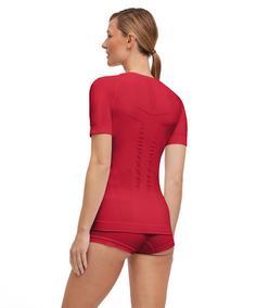 Rückansicht von Falke Warm T-Shirt Damen red (8644)